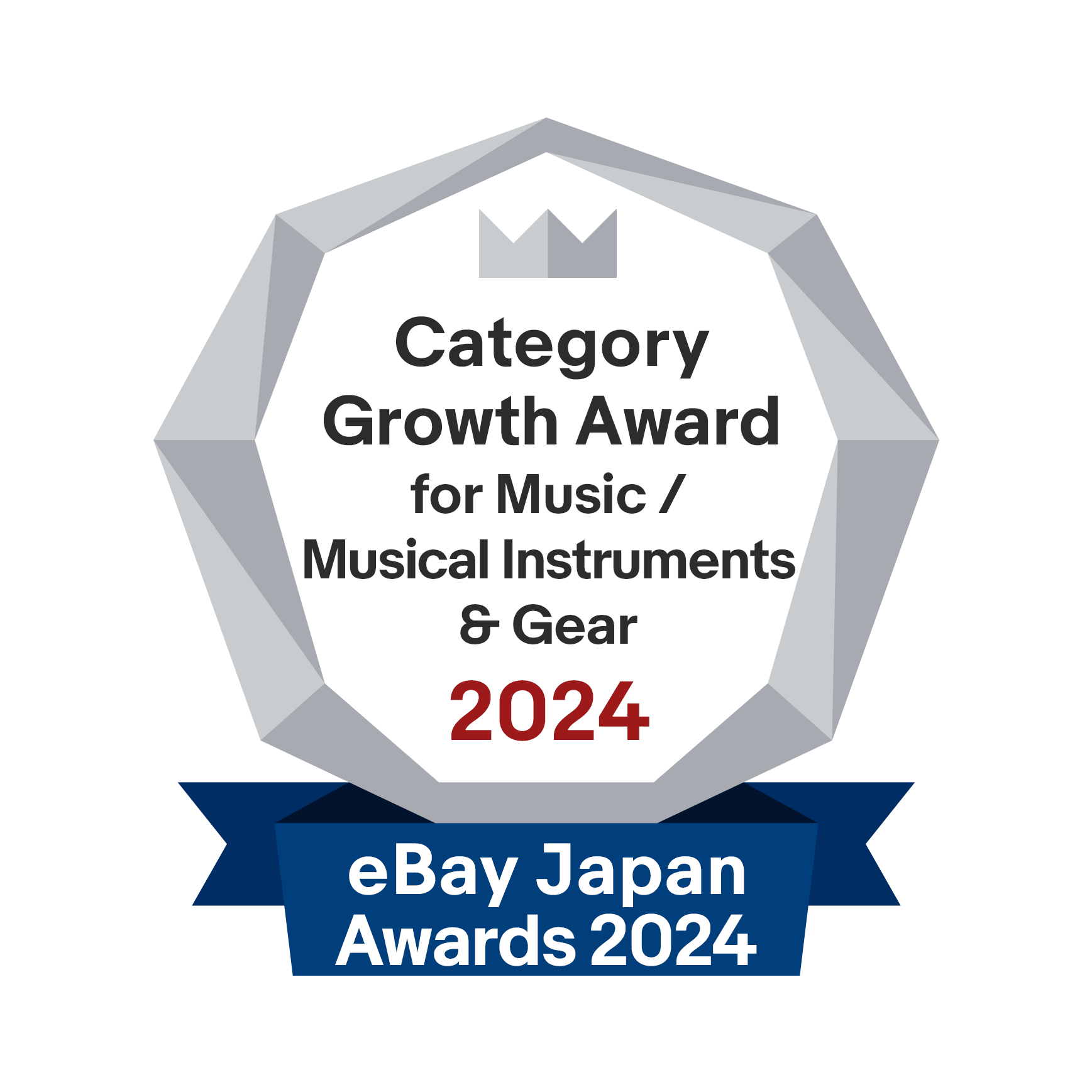 エンブレム:Category Growth Award for Music / Musical Instruments & Gear 2024
